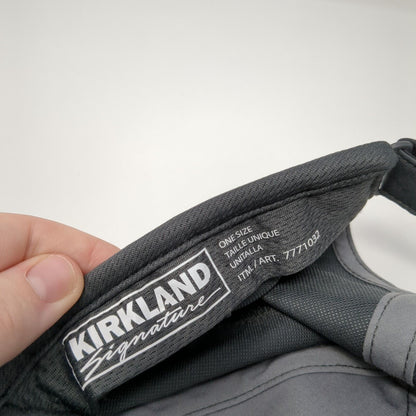 Kirkland Signature Strapback Hat Gray One Size Adjustable Breathable 6 Panel