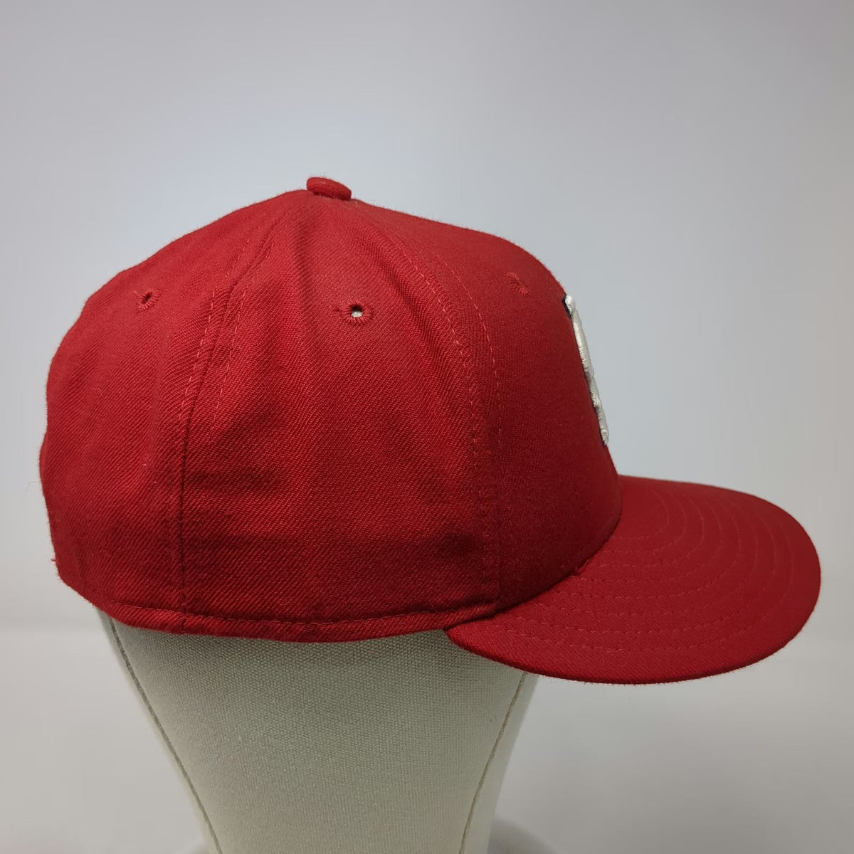 New Era MLB St. Louis Cardinals Baseball Cap Red 7 1/4 Fitted 100% Wool USA Hat
