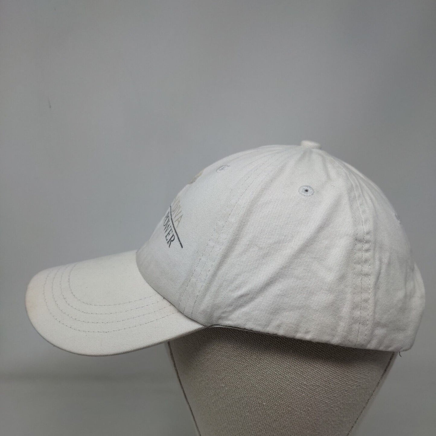 Dita Von Diva Beauty is Power Slideback Hat Cream One Size Adjustable Anvil