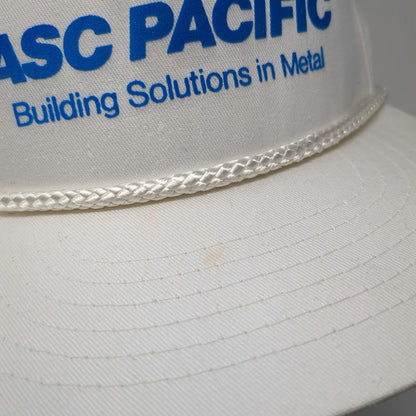 RCC ASC Pacific Building Solutions in Metal 5 Panel White One Size Snapback Hat