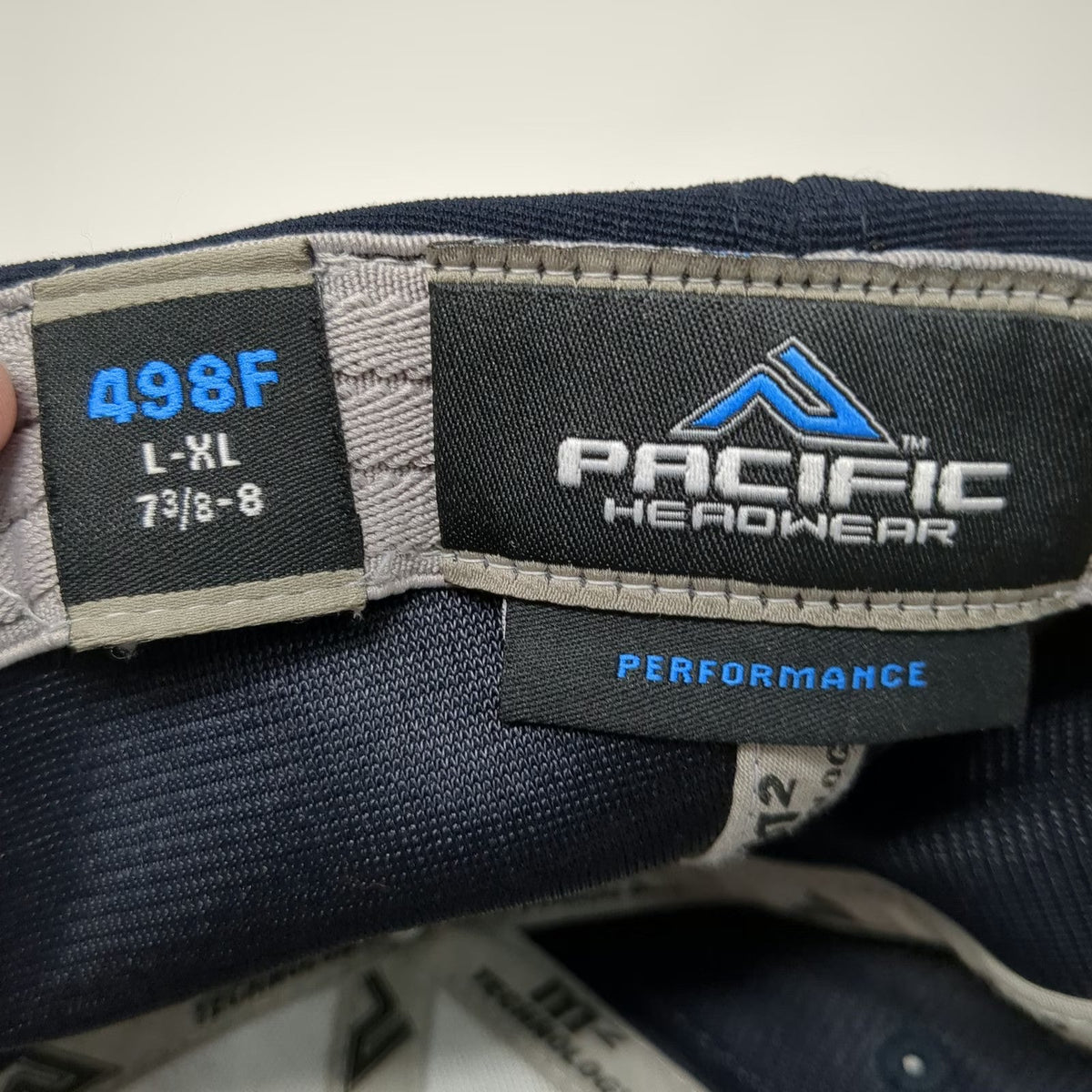 Pacific Headwear Baseball Cap Blue 8 SRS Logo Performance Flexfit M2 Tech Hat