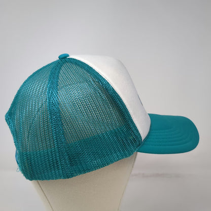 Otto Trucker Hat Blue White OSFM Snowport Bobsled League Foam Mesh Snapback Hat