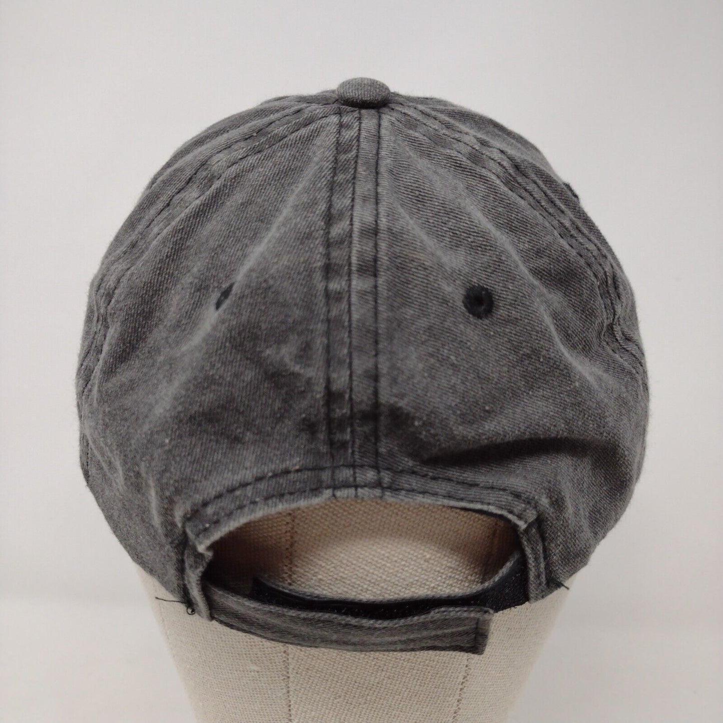 Unbranded Strapback Hat Gray OSFA Adjustable 6 Panel Blank Solid