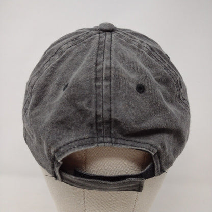 Unbranded Strapback Hat Gray OSFA Adjustable 6 Panel Blank Solid