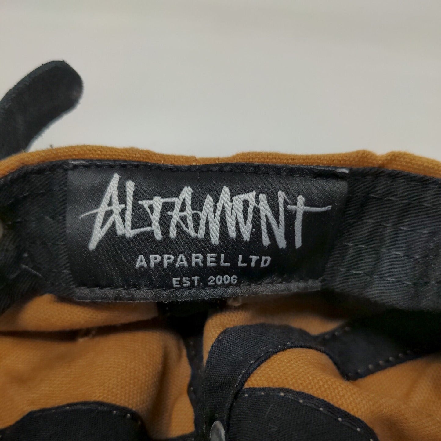 Altamont Slideback Hat Brown One Size Adjustable Patch Logo Vented Holed