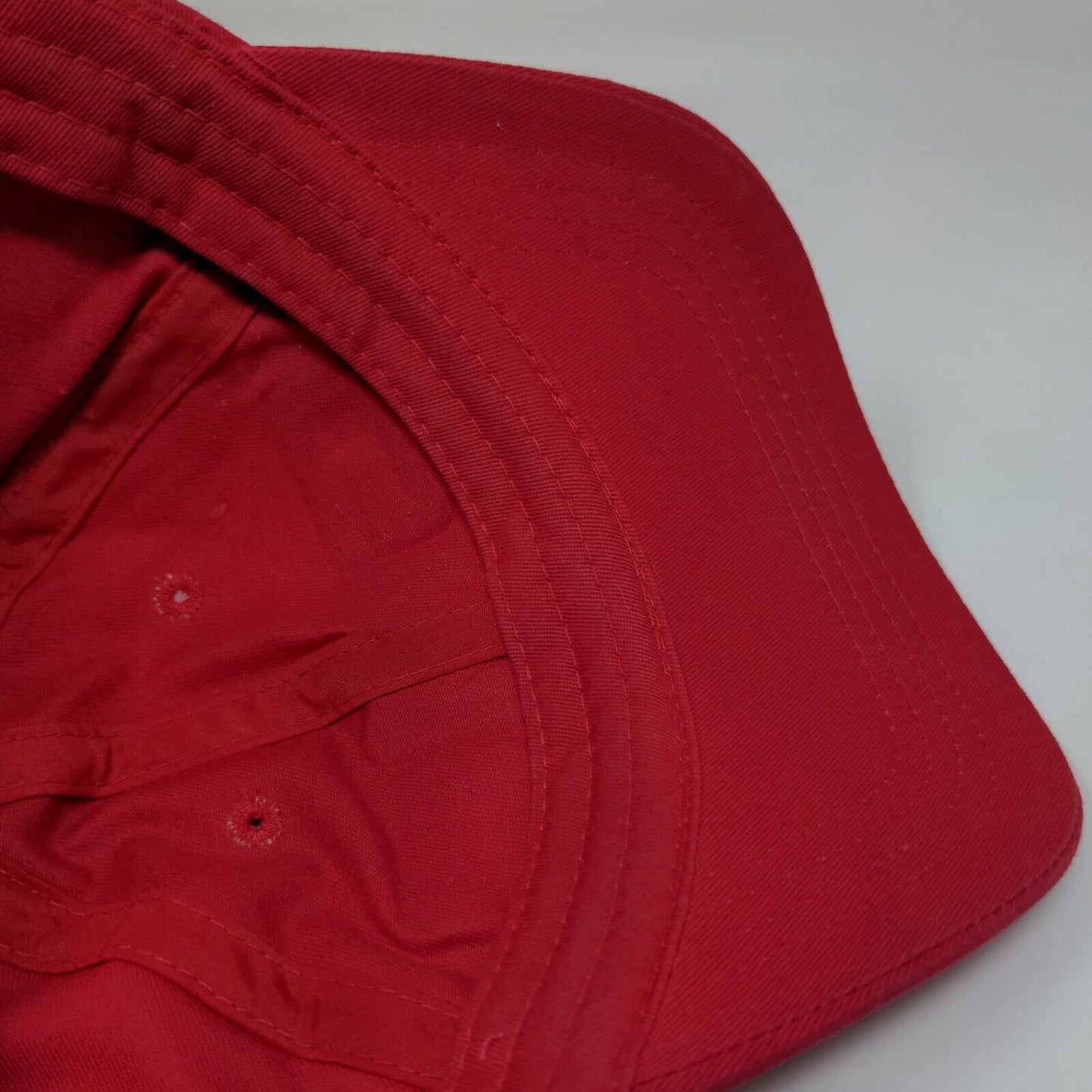 GMC Acadia Strapback Hat Red Classic Cut Adjustable Solid 6 Panel Ahead