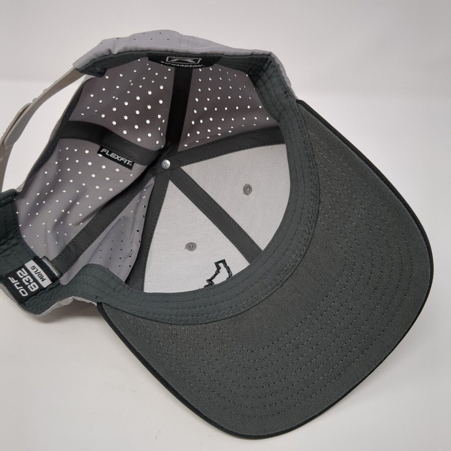 Power Plus Inc Idaho Snapback Hat Gray M/L Flexfit Breathable Richardson