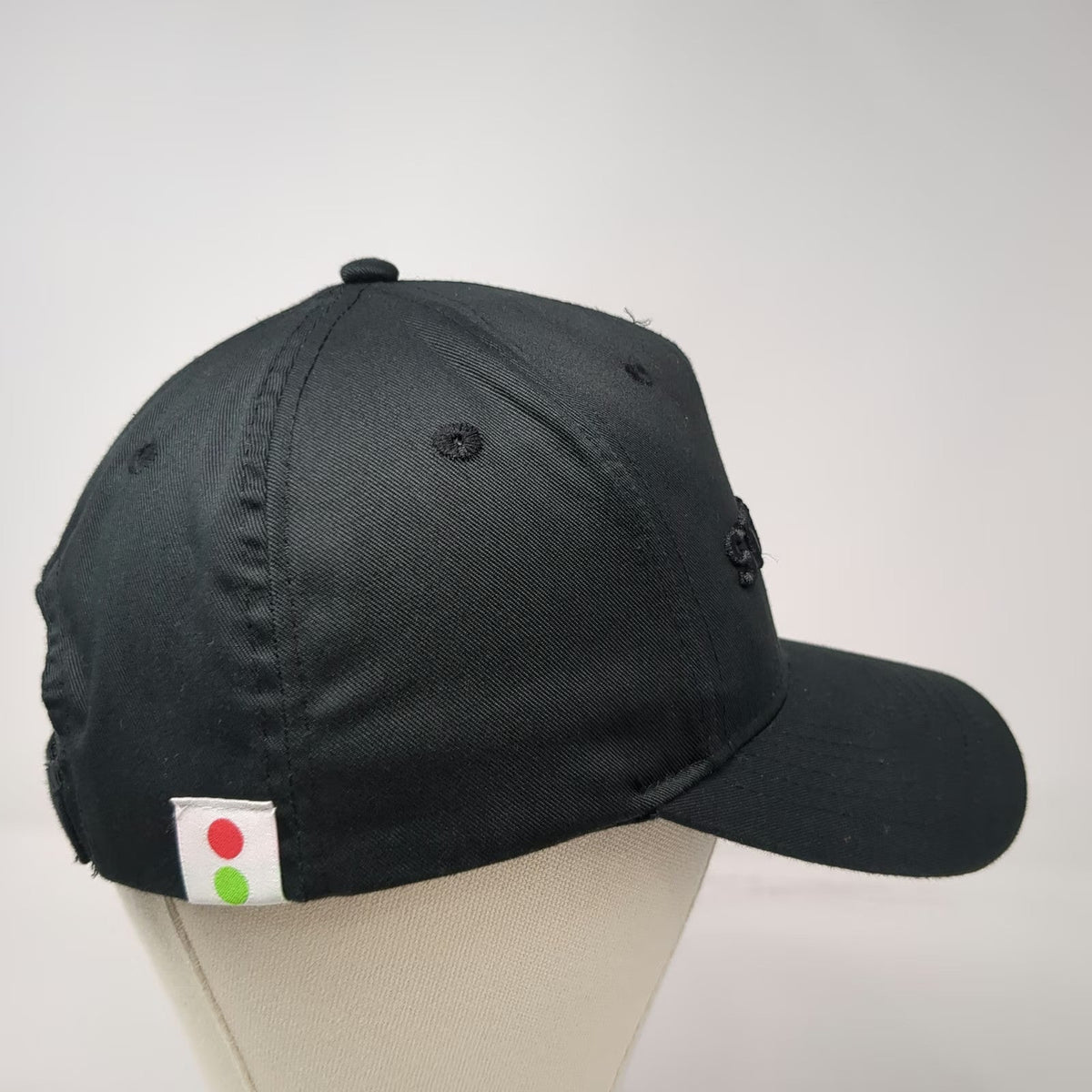 Image Solutions Baseball Cap Black One Size Stop & Shop Tonal Strapback Hat