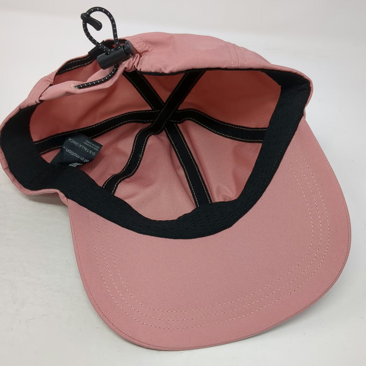 All In Motion Baseball Cap Pink OSFM Bungee Toggle Performance Hat Adjustable