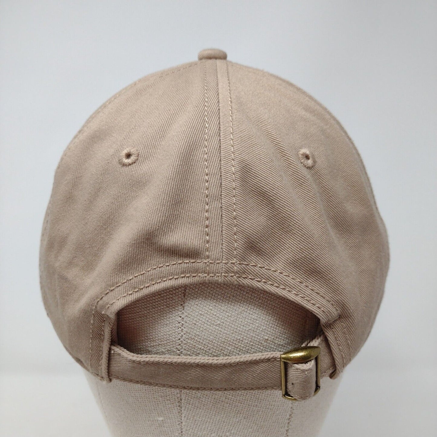 Depoe Bay OR Slideback Hat Tan OSFM Adjustable Embroidered Dorfman Pacific Co.