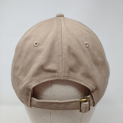 Depoe Bay OR Slideback Hat Tan OSFM Adjustable Embroidered Dorfman Pacific Co.