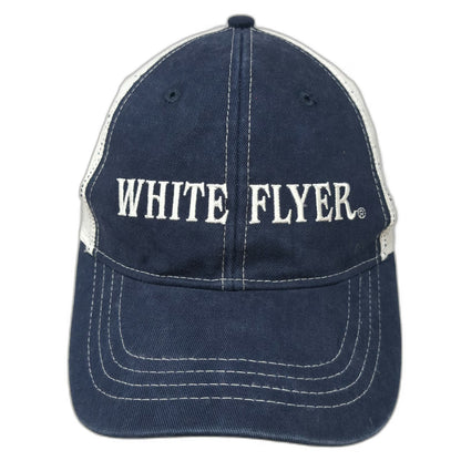 Design Dynamix White Flyer Baseball Cap Blue One Size Mesh Americas Best Hat