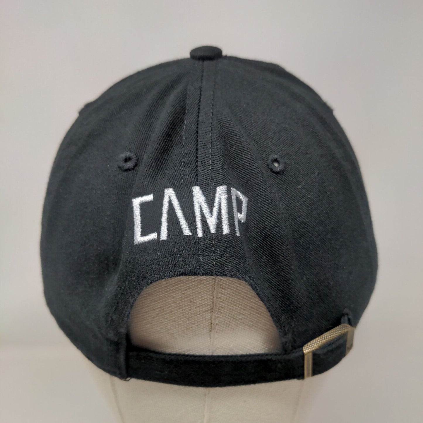 Rainbow Camp Slideback Hat Black OSFA Embroidered 6 Panel '47 Brand