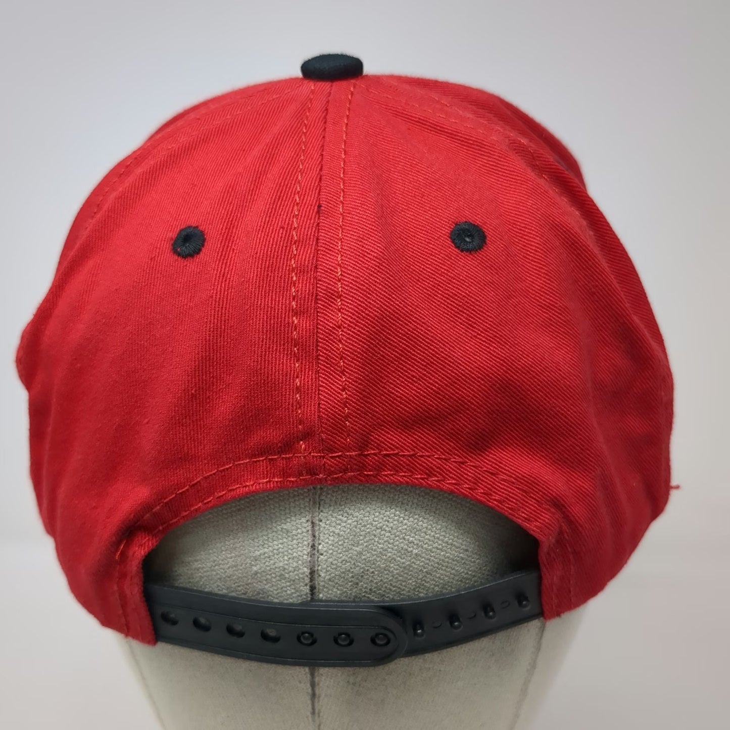 DC Comics Snapback Hat Red One Size Flash Logo Under Visor Graphic Cotton Black