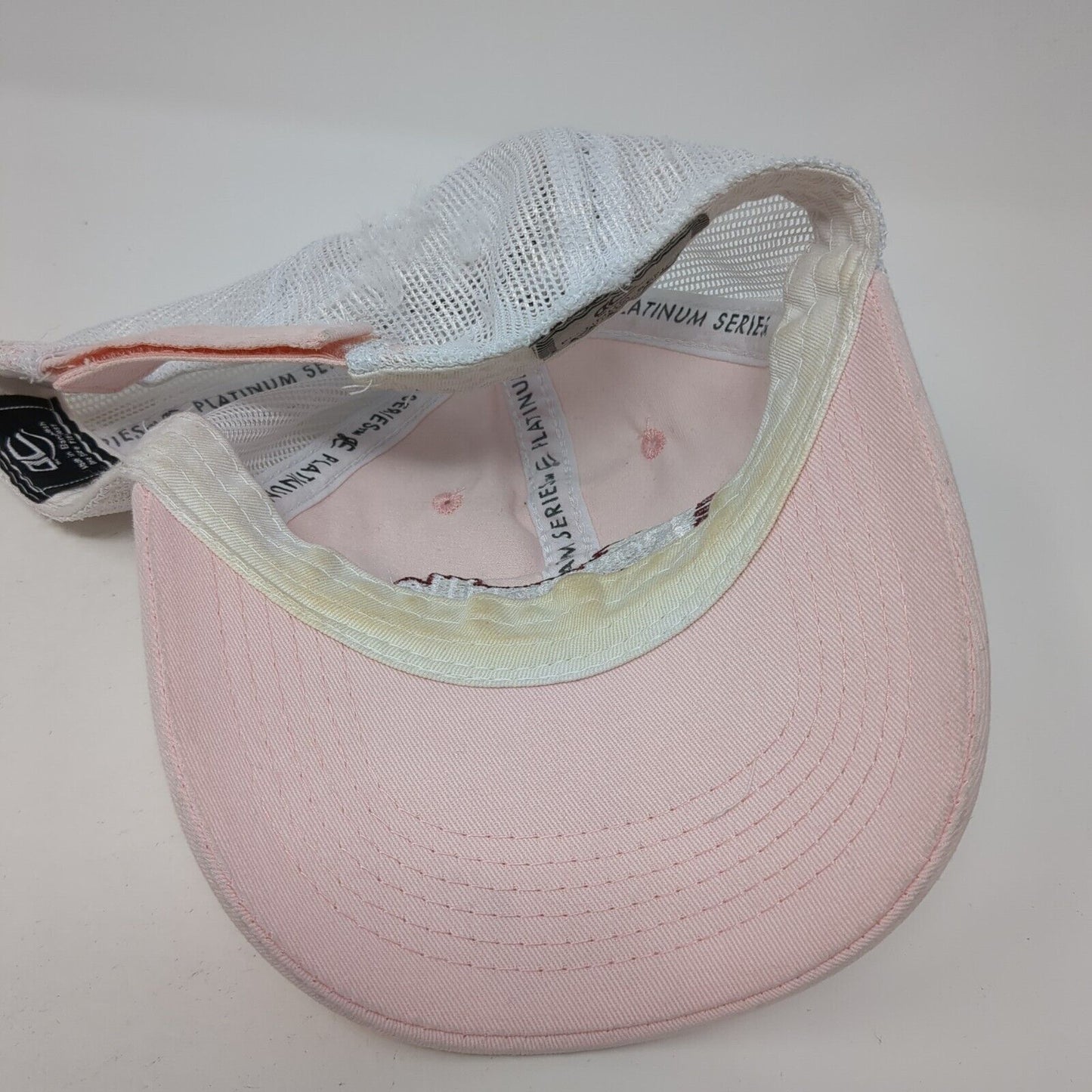 Rogersville Pharmacy Strapback Trucker Hat Pink OS Adjustable Mesh Outdoor Cap