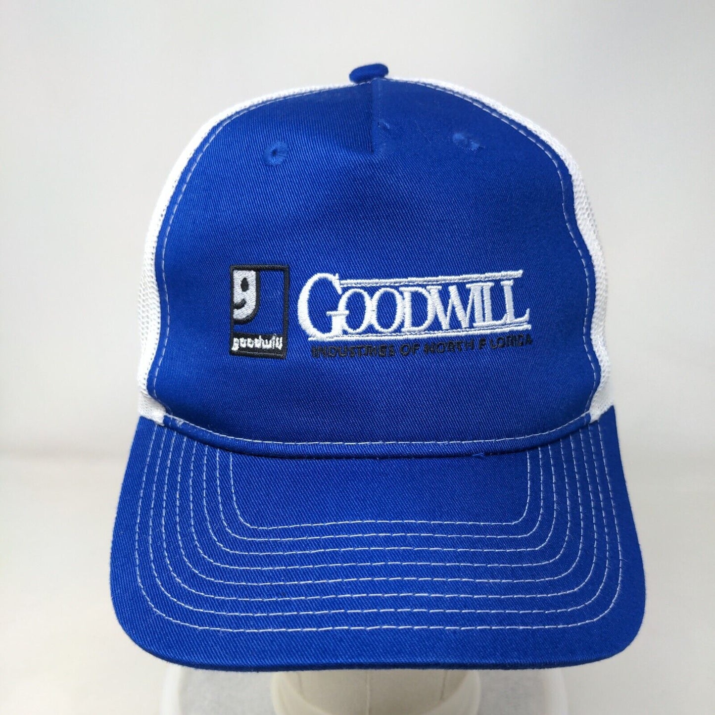 Goodwill Snapback Mesh Back Trucker Hat Blue One Size Port Authority