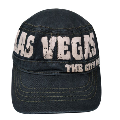 The City of Las Vegas Strapback Cadet Army Cap Black OS Adjustable Robin Ruth