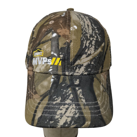 Lowe's Men's Strapback Camo Hat MVPs Embroidered Logo Adjustable