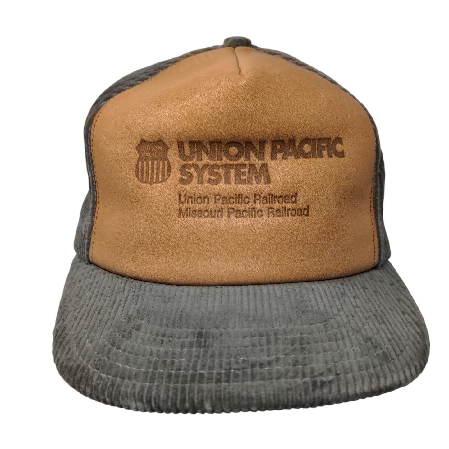Union Pacific System Snapback Hat Multicolor OSFA Adjustable Corduroy Patriotic