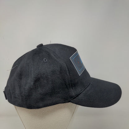 Party Time Strapback Hat Black One Size Adjustable Vented Holes 5 Panel