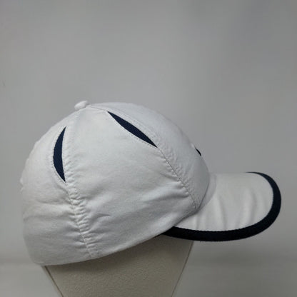 Nike Fit Fitted Hat White OSFA Embroidered Swoosh Mesh Trim Outdoor