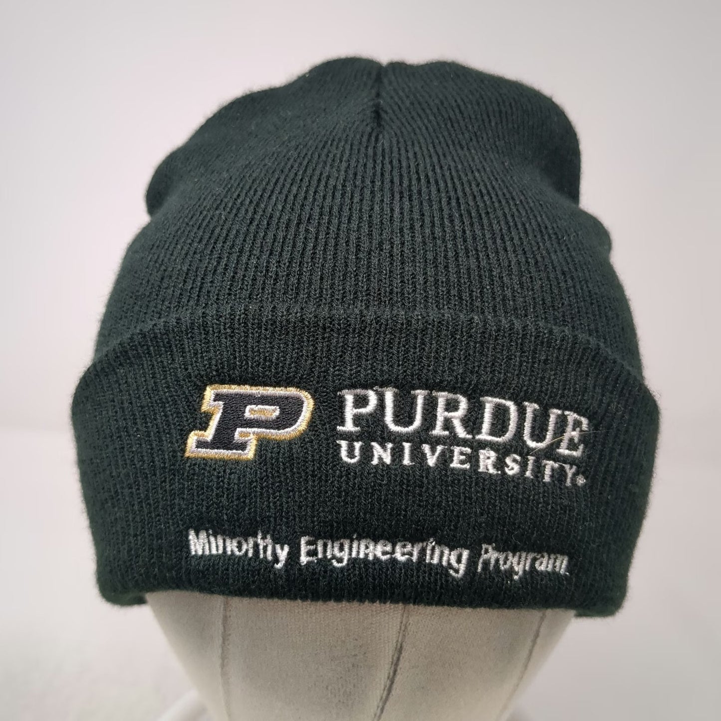 Purdue NCAA Port & Company Black OSFM Minority Engineering Program Beanie Hat