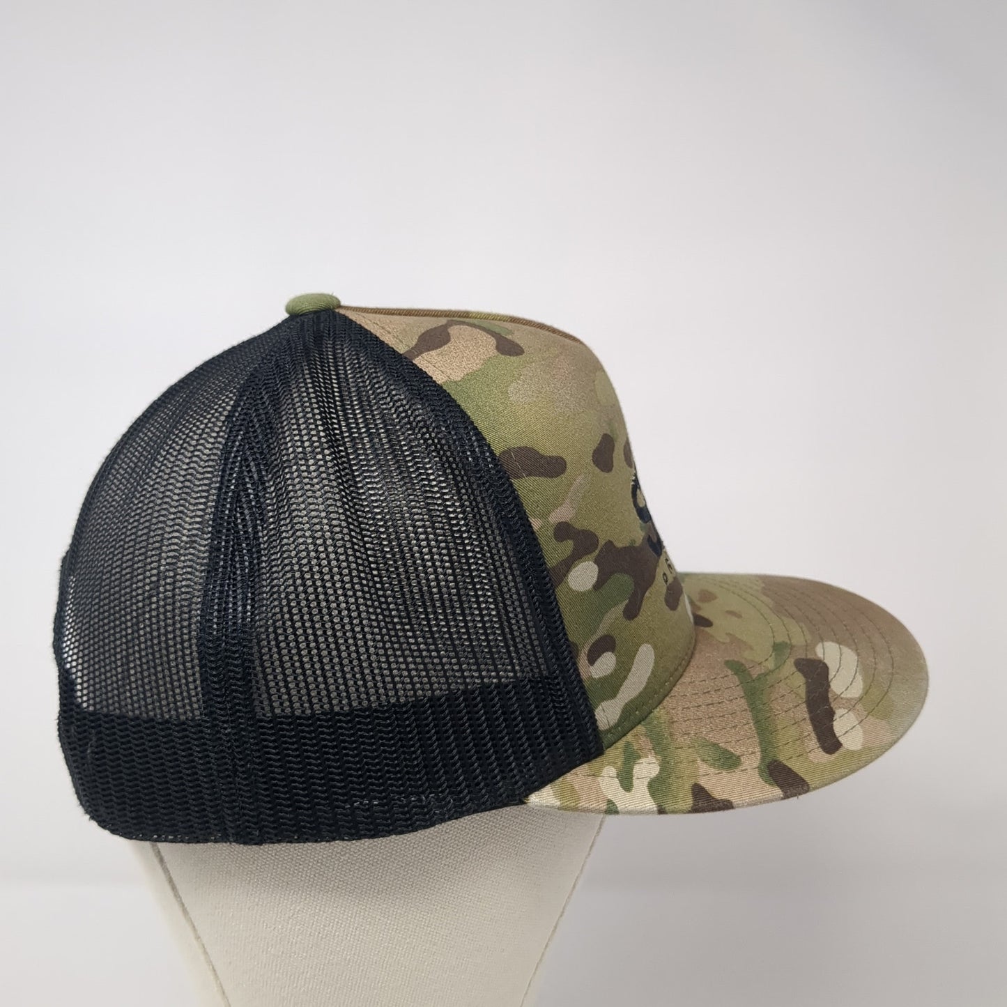 SRW Products Snapback Mesh Back Trucker Hat Multi Camo One Size Yupoong