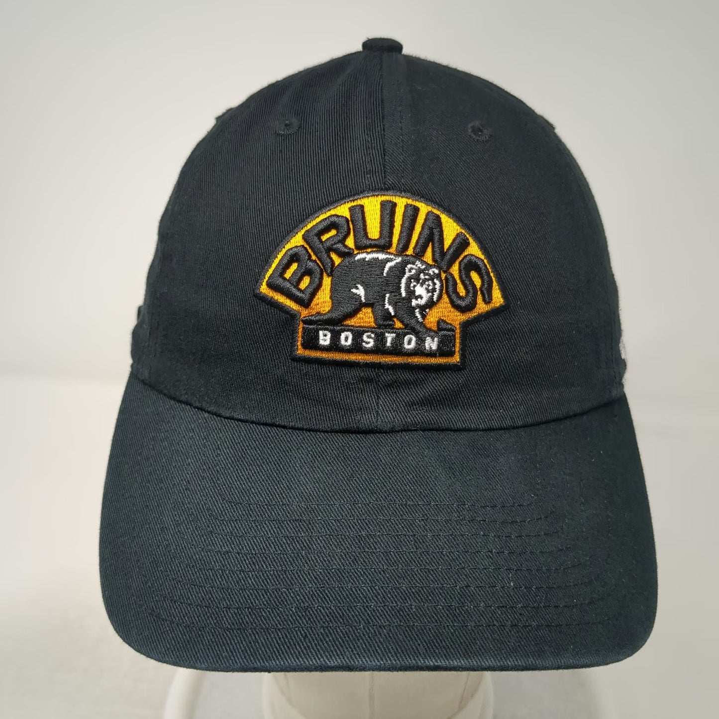 '47 Boston Bruins NHL Black OSFM Cap Strapback Embroidered Logo Cotton OSFA Hat