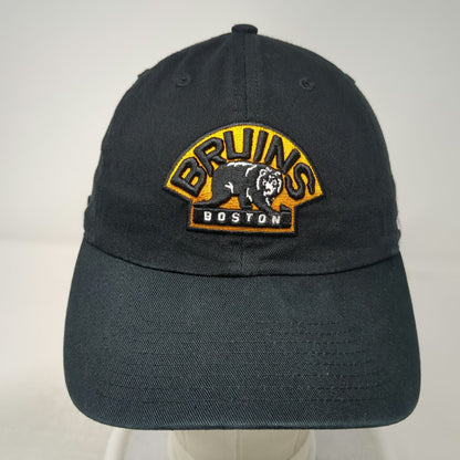 '47 Boston Bruins NHL Black OSFM Cap Strapback Embroidered Logo Cotton OSFA Hat