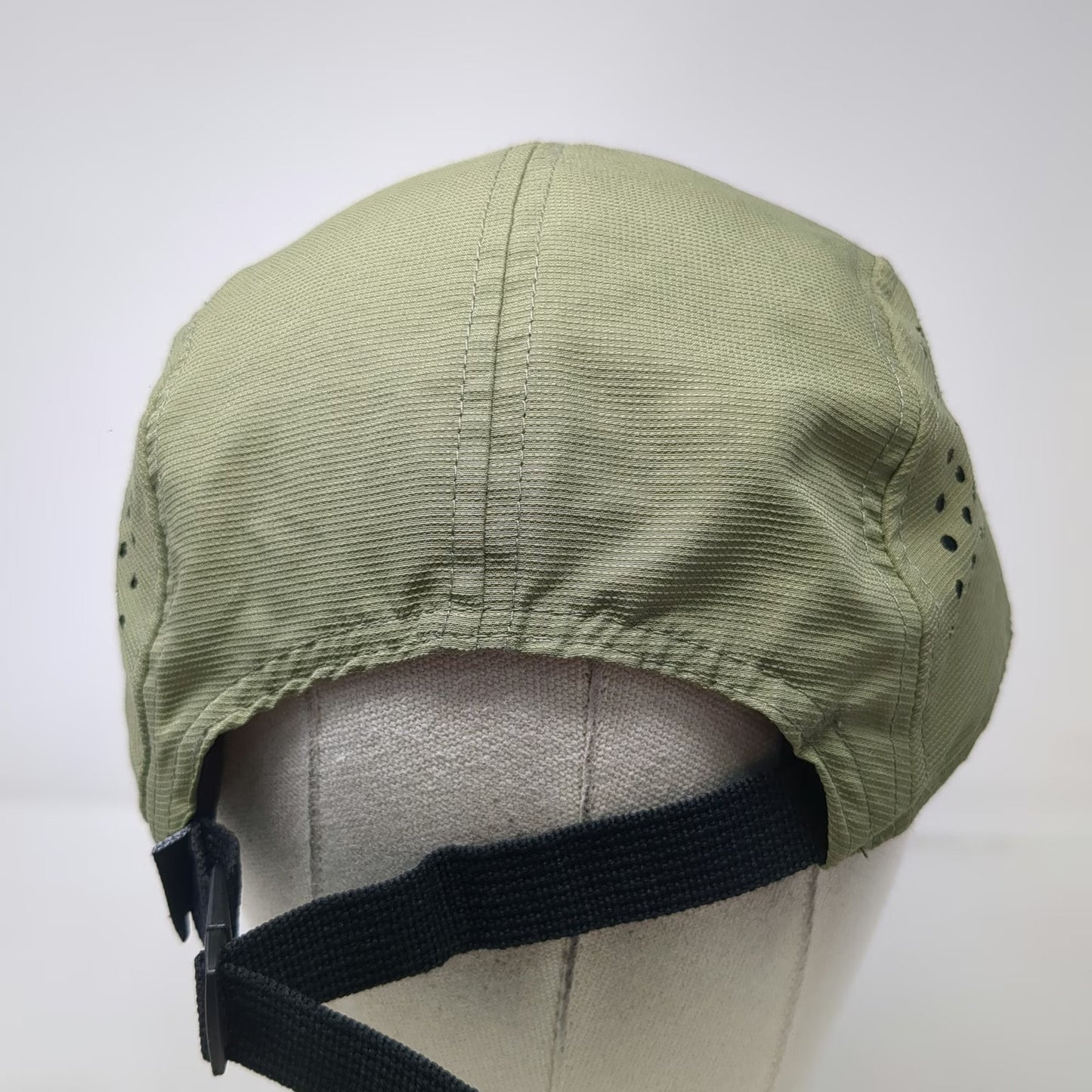 Smith 1965 5 Panel Green One Size Laser Cut Polyester Strapback Hat Outdoor