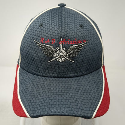 New Era Baseball Cap Gray M RAD Aviation LLC Lil Gunfighter N55CY Stretch Hat