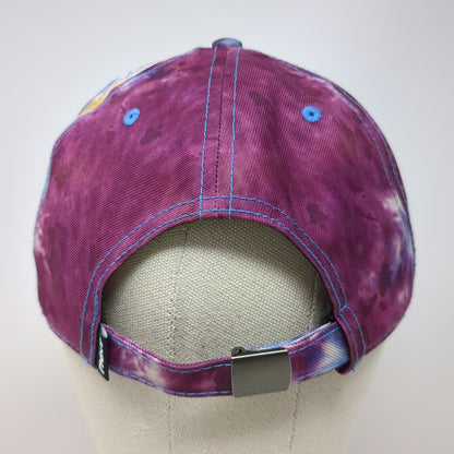 Neff Baseball Cap Purple Blue Yellow One Size Tie Dye Graffiti Logo Hat