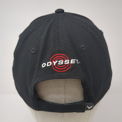 Callaway Odyssey Strapback Hat Black One Size Adjustable Embroidered