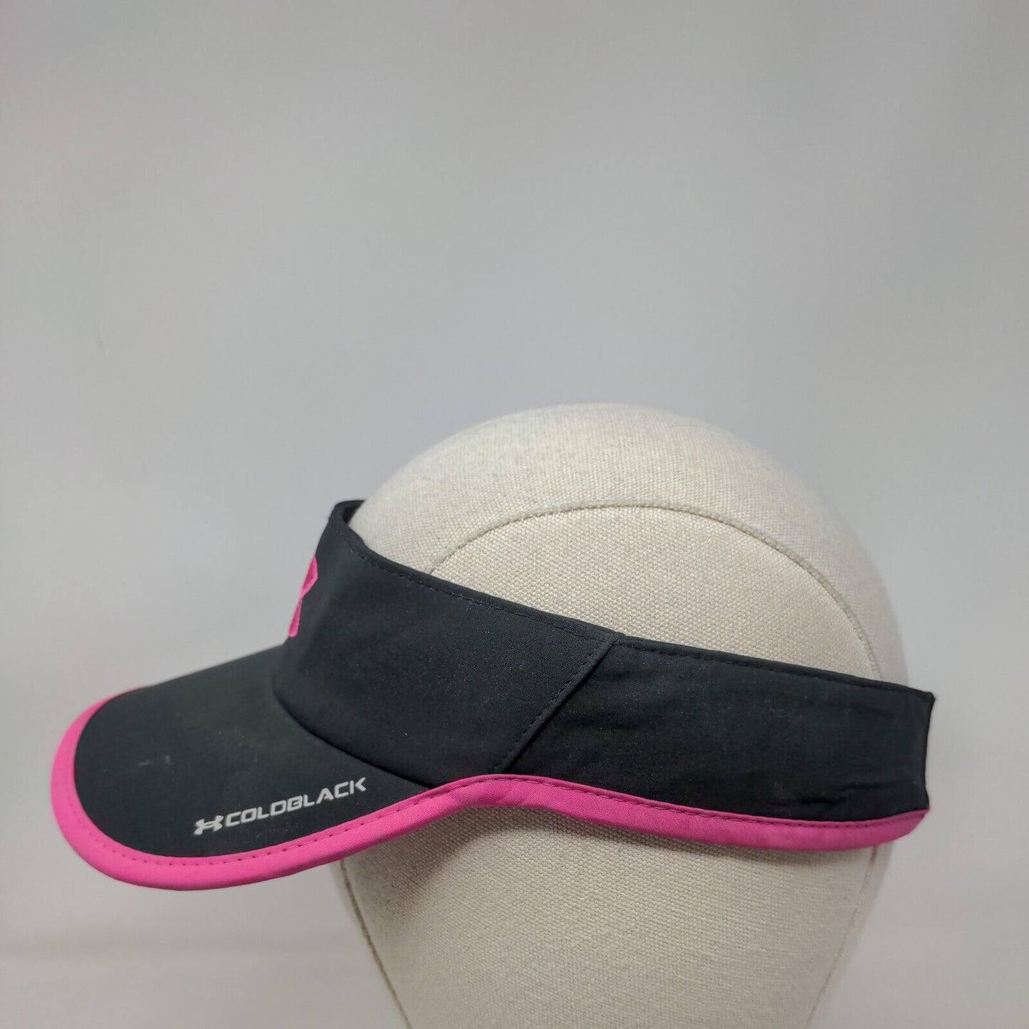 Under Armour Cold Black Women's Strapback Sun Visor Black OSFA Embroidered