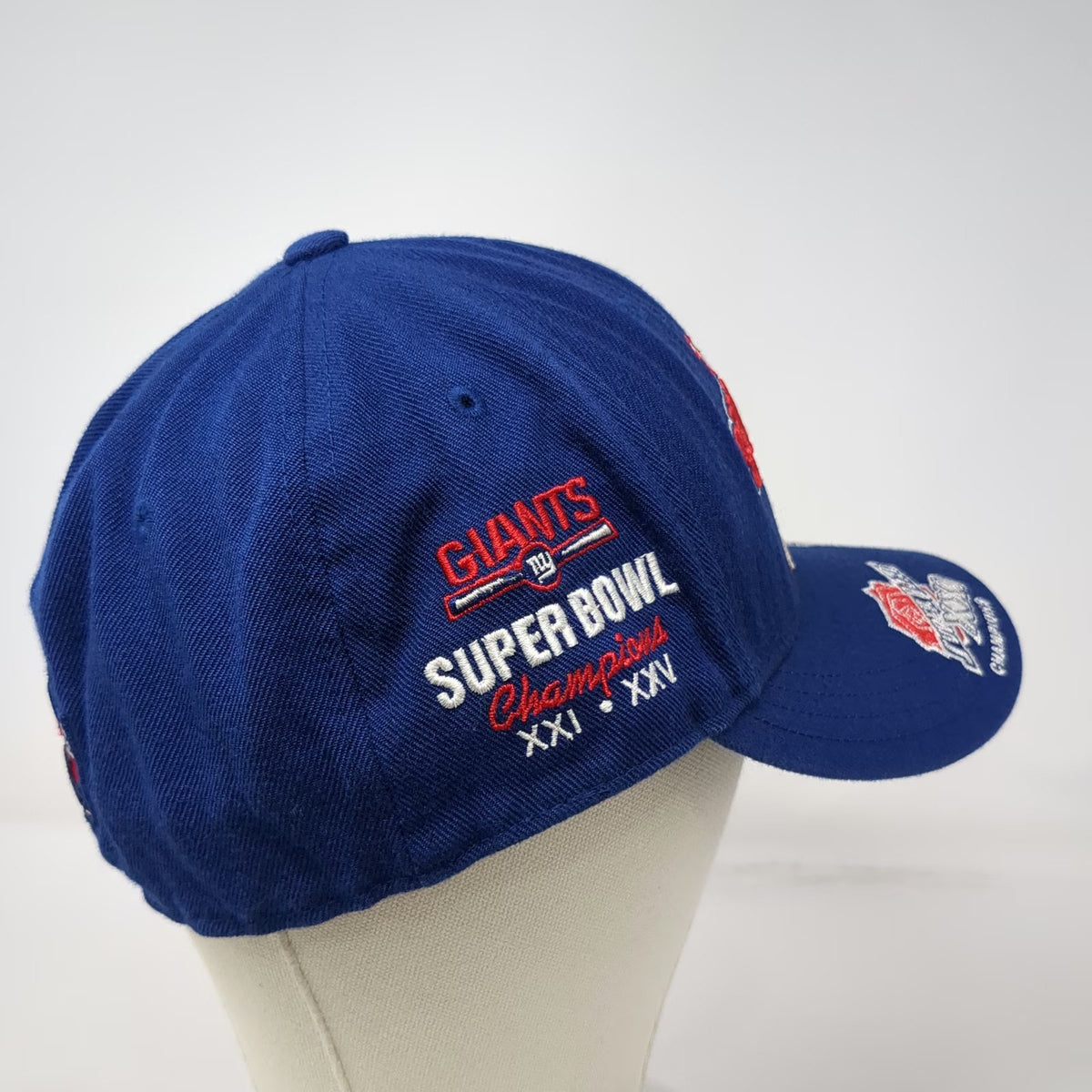 Reebok NFL New York Giants Blue 7 1/2 Baseball Cap Super Bowl XXI XXV Champs Hat