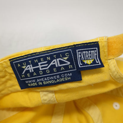 Ahead Baseball Cap Yellow One Size Turks & Caicos Mermaids Ship Wheel Cotton Hat