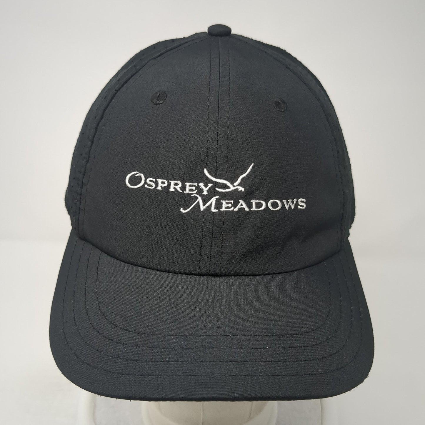 Osprey Meadows Snapback Hat Black One Size Adjustable Laser Cut Pukka
