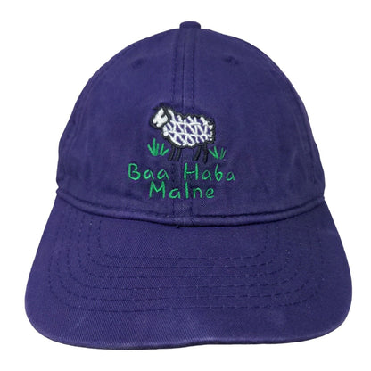 Baa Haba Malne Adult Strapback Hat Purple One Size Adjustable Embroidered