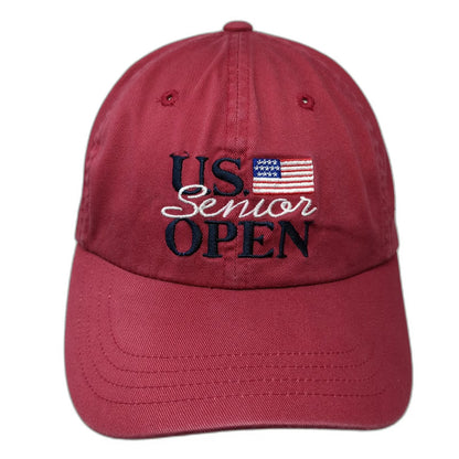 Imperial US Senior Open Salem CC 2001 Golf Red OSFM Baseball Cap Hat Slideback