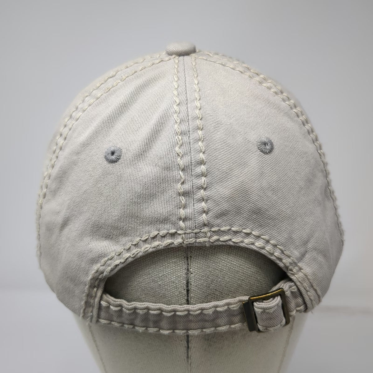 KBETHOS 5 Panel Gray One Size Skull Headdress Contrast Stitching Slideback Hat