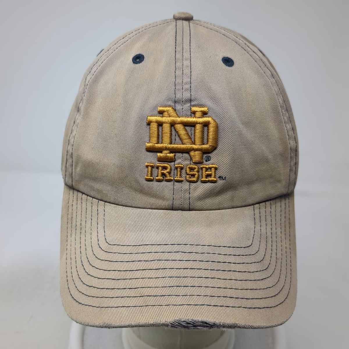 Notre Dame Fighting Irish NCAA Twins Enterprise Cap Blue XL Hat Fitted Shamrock