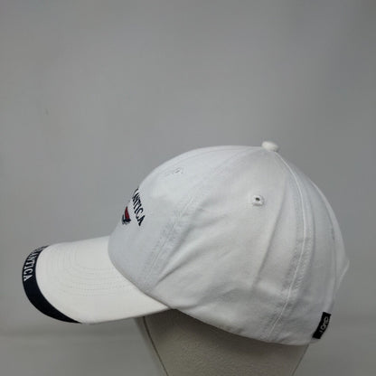 Costa Atlantica Slideback Hat White OS Adjustable Embroidered Gear For Sports