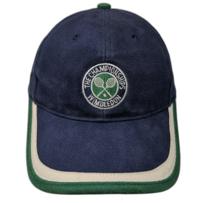 Wimbledon Championships Baseball Cap Blue Green White Tennis Museum Hat Vintage