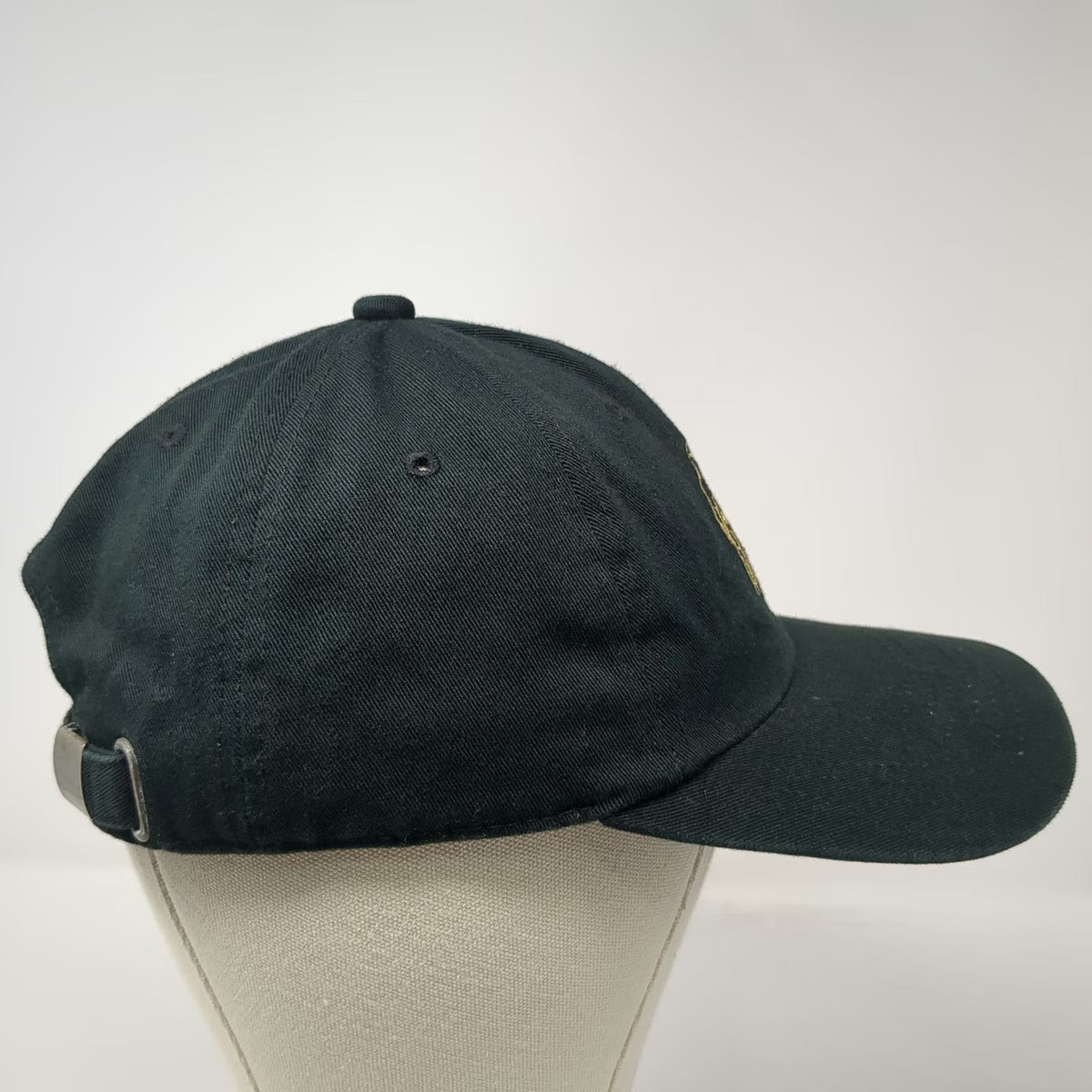 Baseball Cap Black One Size Gold Embroidered Hands Black Book Adjustable Hat