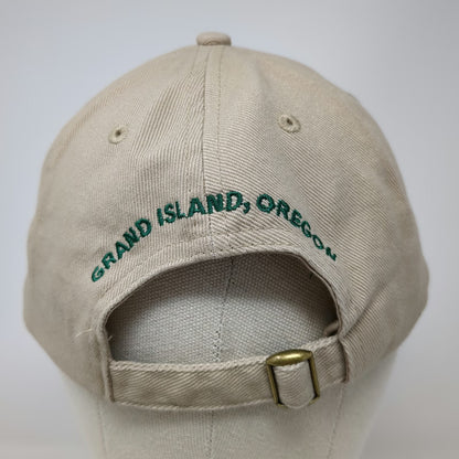 Sportsman Baseball Cap Beige OSFM Heisers Pumpkin Patch Grand Island Oregon Hat