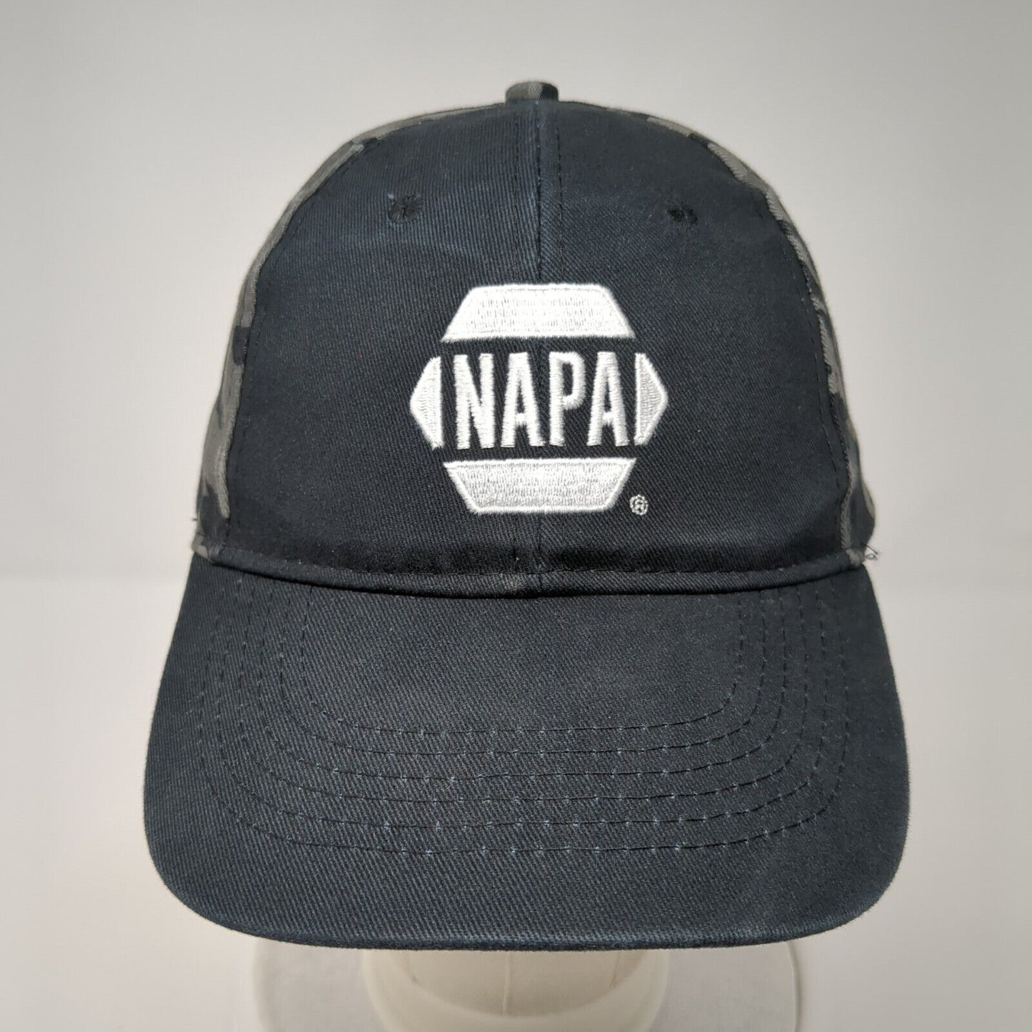 NAPA Auto Parts Strapback Hat Camouflage One Size Embroidered 6 Panel