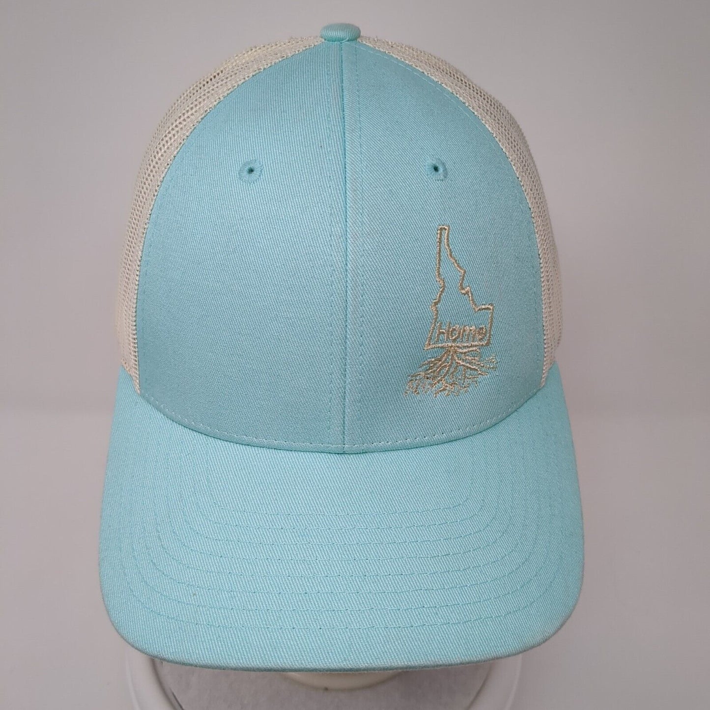 Home Idaho Snapback Trucker Hat Blue M/L Adjustable Mesh Embroidered Richardson