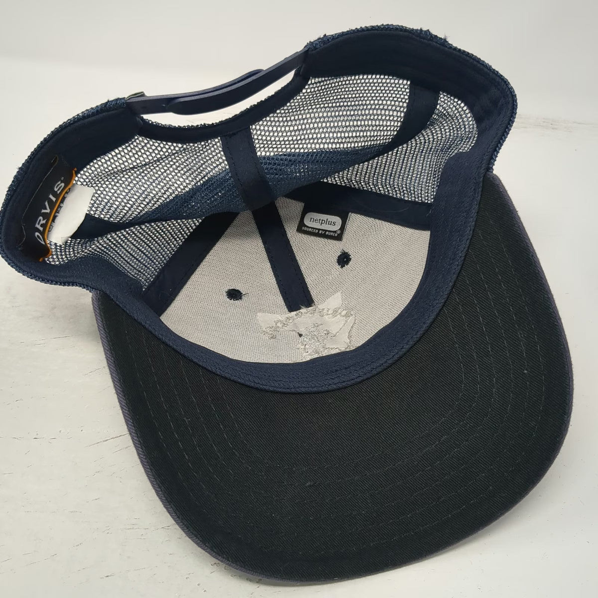 Orvis Trucker Hat Blue One Size Drift Lodge Fly Shop Henrys Lake Idaho Mesh
