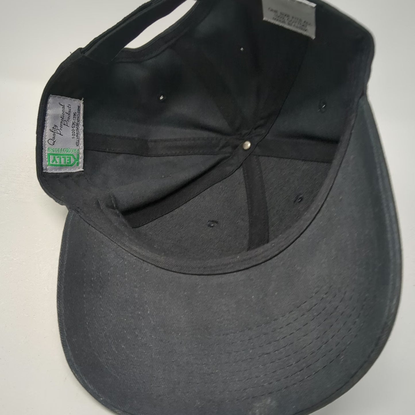 Kelly Promotions Grundfos Baseball Cap Black OSFM Strapback Logo Hat Be Think