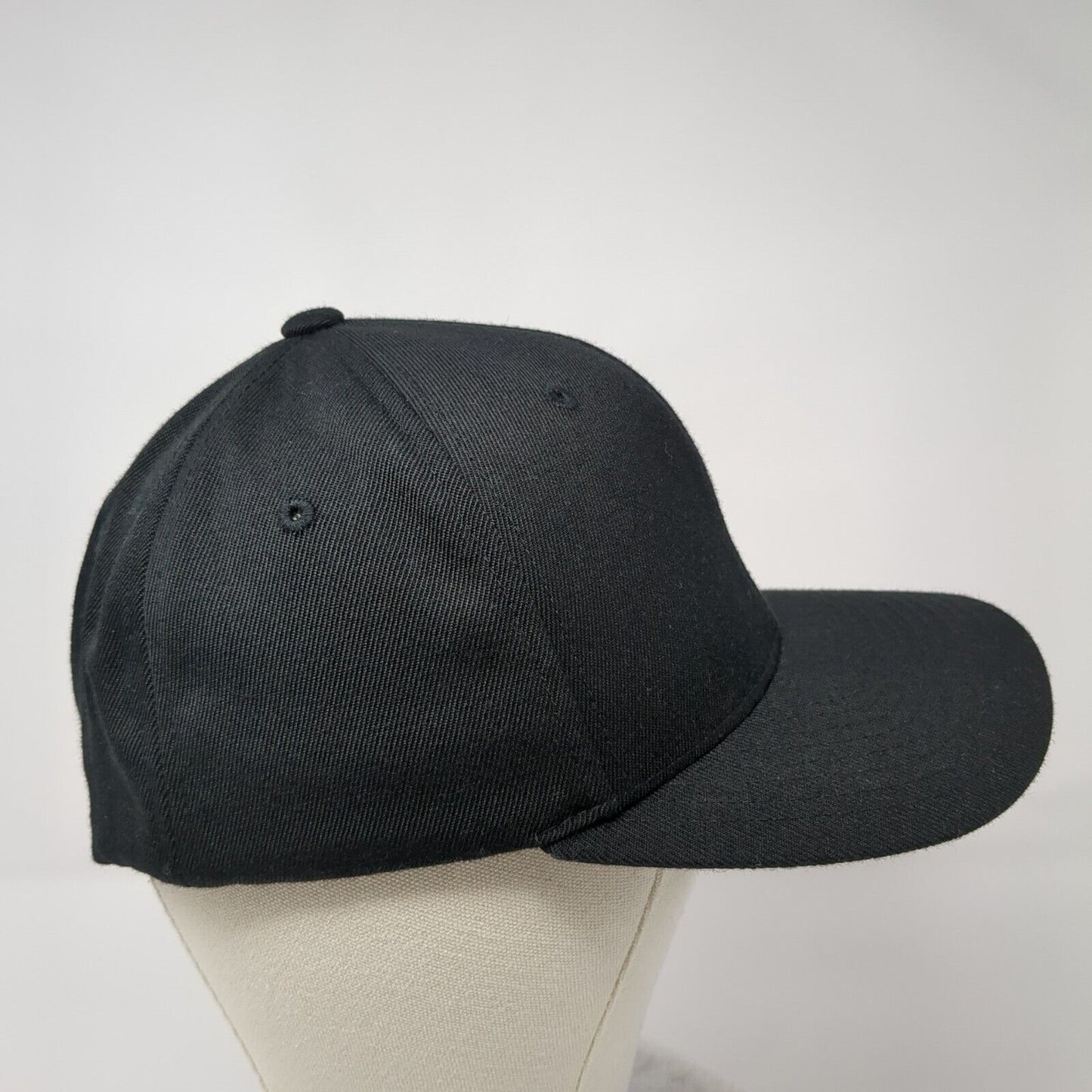 Pacemaker Fitted Hat Black S-M Embroidered Flexfit Yupoong 6 Panel